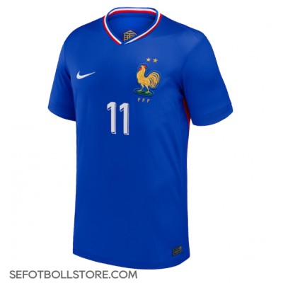 Frankrike Ousmane Dembele #11 Replika Hemmatröja EM 2024 Kortärmad Frankrike Ousmane Dembele #11 Replika Hemmatröja EM 2024 Kortärmad